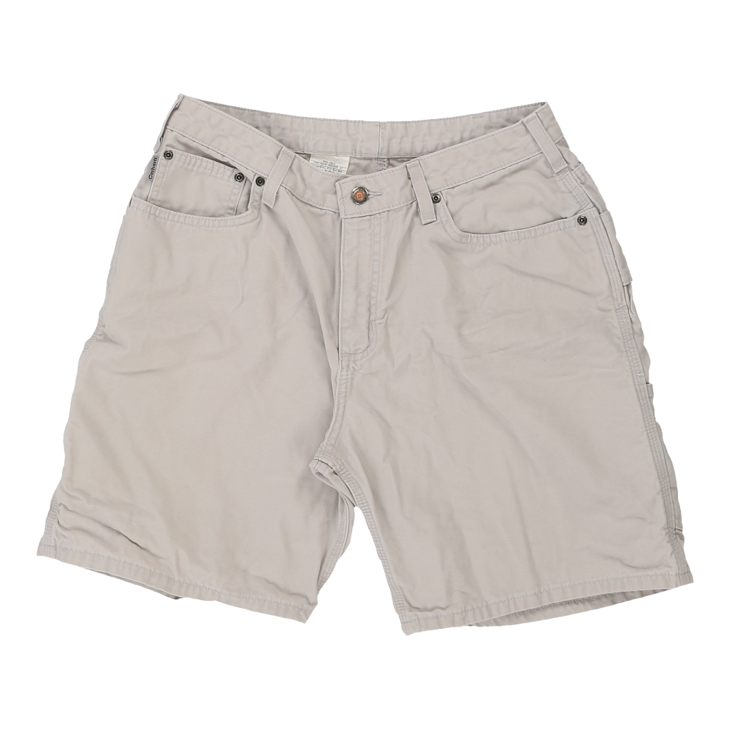 Carhartt Shorts - 31W UK 12 Cream Cotton – Thrifted.com
