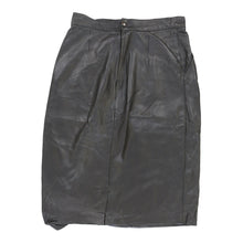  Unbranded Midi Skirt - 24W UK 4 Black Leather skirt Unbranded   