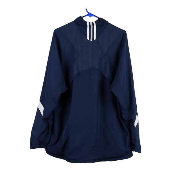 Vintage navy Akron Zips Football Adidas Track Jacket - mens large