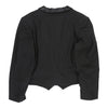 New York Cropped Blazer - XL Black Cotton Blend - Thrifted.com