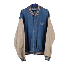  Vintageblue Tri-Mountain Varsity Jacket - mens x-large