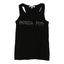  Patrizia Pepe Spellout Vest - Small Black Cotton vest Patrizia Pepe   