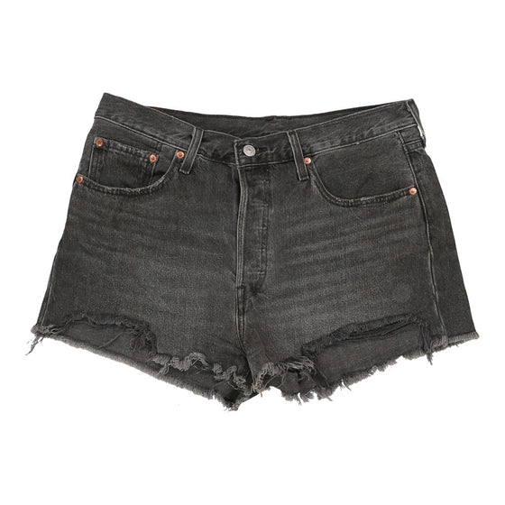Vintage grey 501 Levis Denim Shorts - womens 32" waist