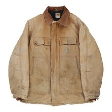  Vintage beige Heavily Worn Carhartt Jacket - mens x-large