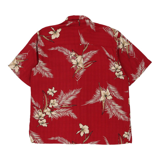 Vintage red Paradise Coves Hawaiian Shirt - mens large