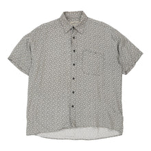  Vintage grey Natural Issue Hawaiian Shirt - mens medium