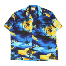  Vintage blue Helena'S Hawaiian Shirt - mens x-large