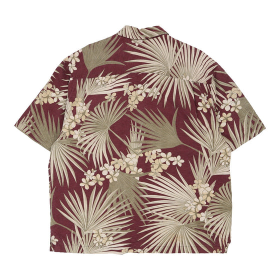 Vintage burgundy Jamaica Jaxx Hawaiian Shirt - mens x-large