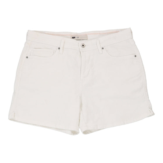 Vintage white White Tab Levis Denim Shorts - womens 33" waist