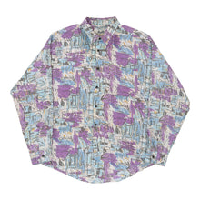  Vintage multicoloured Southwest Castle Patterned Shirt - mens x-large