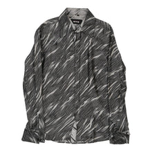  Vintage grey Studio Nyx Patterned Shirt - mens large