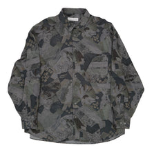  Vintage grey Club D'Amingo Patterned Shirt - mens xx-large