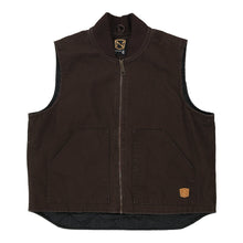 Vintage brown Noble Outfitters Gilet - mens x-large