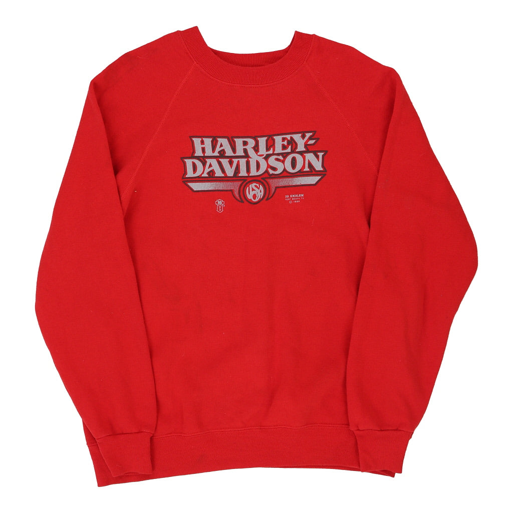  Vintage red Philadelphia, PA Harley Davidson Sweatshirt - mens medium