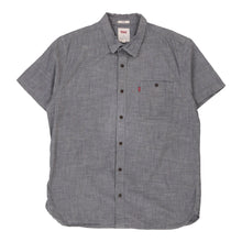  Vintage grey Levis Short Sleeve Shirt - mens x-large
