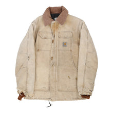  Vintage beige Heavily Worn Carhartt Jacket - mens large