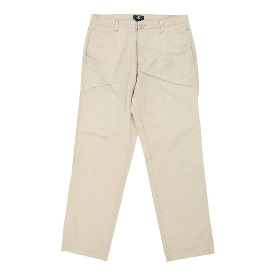 Vintagebeige Calvin Klein Trousers - mens 34" waist