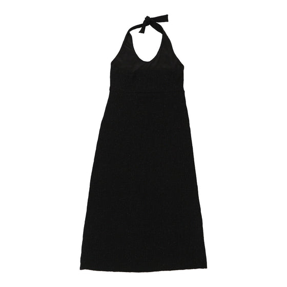 Vintage black Unbranded Halterneck Dress - womens medium