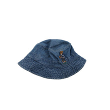  Vintage blue Polo Bear Ralph Lauren Bucket Hat - mens no size