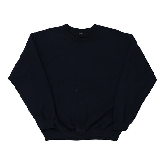 Vintage navy Unbranded Sweatshirt - mens large