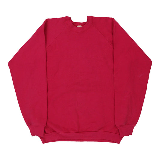 Vintage pink Fruit Of The Loom Sweatshirt - mens x-large