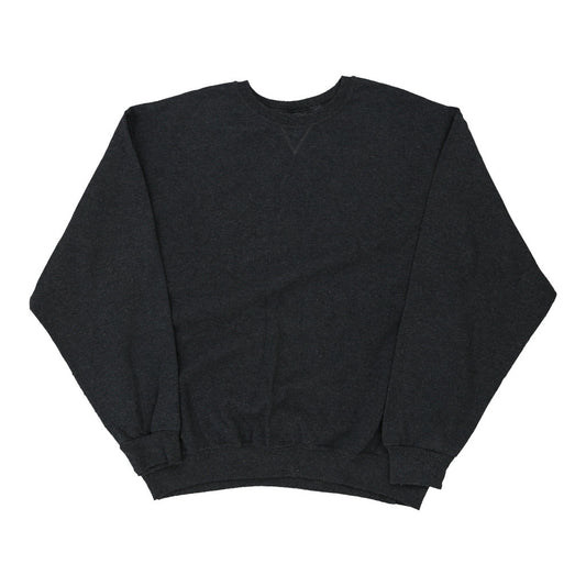 Vintage grey Fruit Of The Loom Sweatshirt - mens x-large