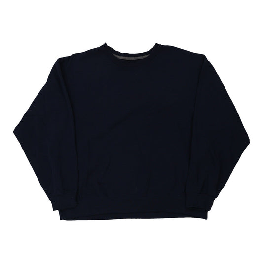 Vintage navy Fruit Of The Loom Sweatshirt - mens x-large