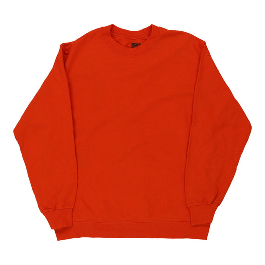 Vintage orange Fruit Of The Loom Sweatshirt - mens medium