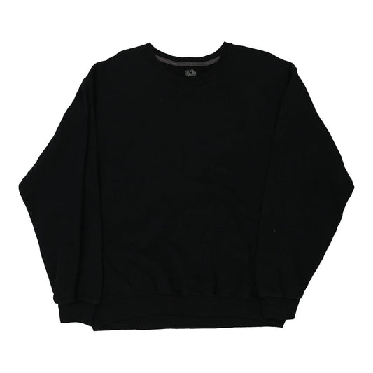 Vintage black Fruit Of The Loom Sweatshirt - mens large