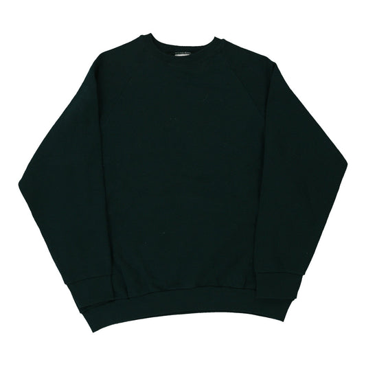 Vintage green Fruit Of The Loom Sweatshirt - mens x-large