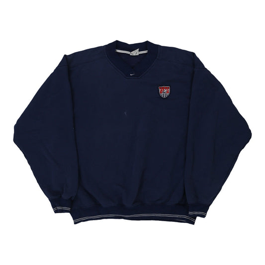 Vintage navy Made in USA Nike Sweatshirt - mens x-large