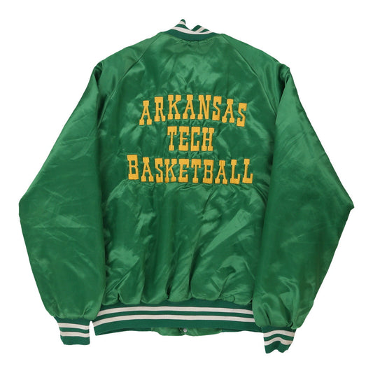 Vintage green Arkansas Tech Baseball West Ark Varsity Jacket - mens large