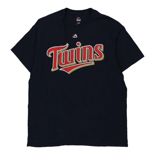 Vintage navy Minnesota Twins Majestic T-Shirt - mens large