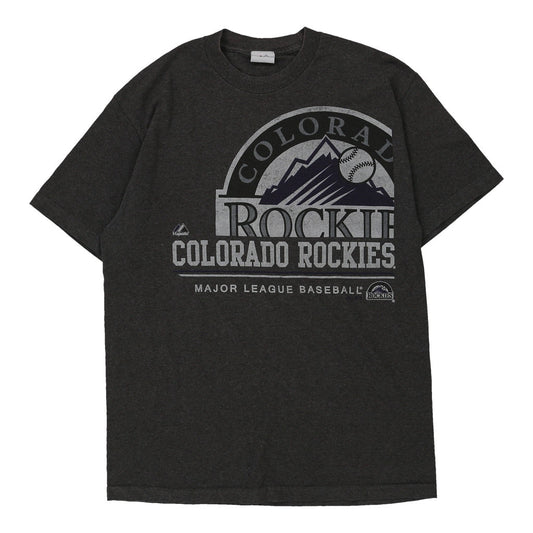 Vintage grey Colorado Rockies Majestic T-Shirt - mens large