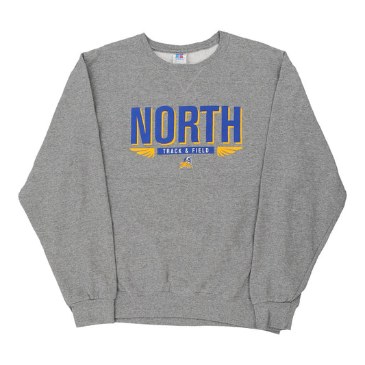 Vintage grey North Russell Athletic Sweatshirt - mens x-large
