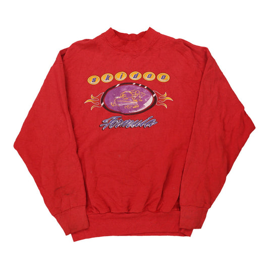 Vintage red Fruit Of The Loom Sweatshirt - mens x-large
