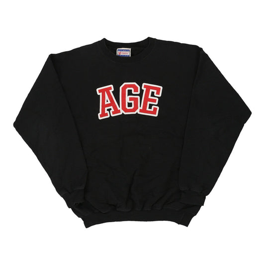 Vintage black AGE Hanes Sweatshirt - mens medium