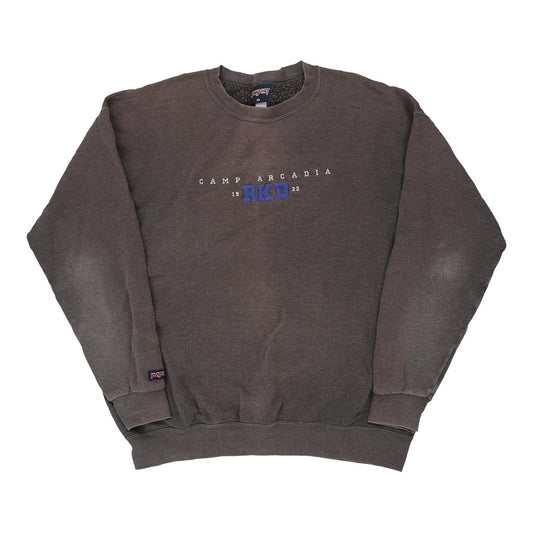 Vintage grey Camp Arcadia Jansport Sweatshirt - mens x-large