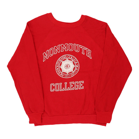 Vintage red 1980's Made in USA Monmouth College Artex Sweatshirt - womens large