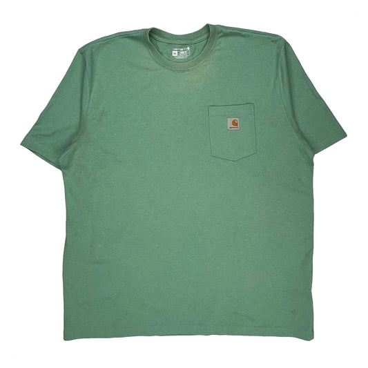 Carhartt T-Shirt - 2XL Green Cotton