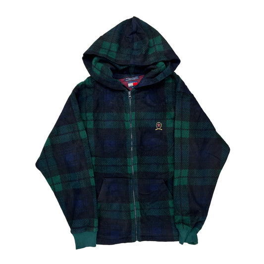 Tommy Hilfiger Checked Fleece - Small Blue Polyester