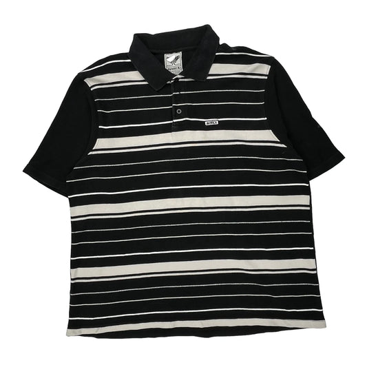 Avirex Striped Polo Shirt - 3XL White Cotton