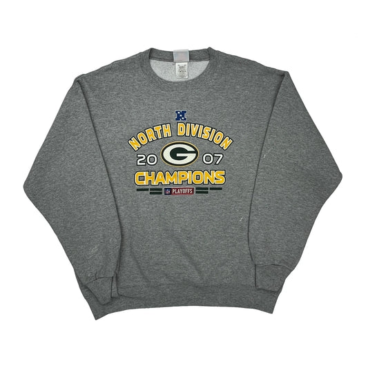 North Division Champions 2007 Unbranded Football Sweatshirt - Large Grey Cotton