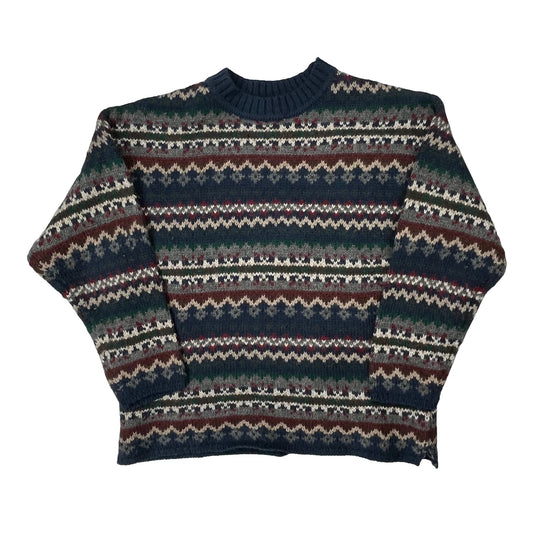 Abercrombie & Fitch Striped Jumper - Small Multicoloured Wool