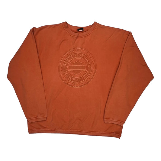 Destination Tigard, Or Harley Davidson Sweatshirt - 3XL Orange Cotton