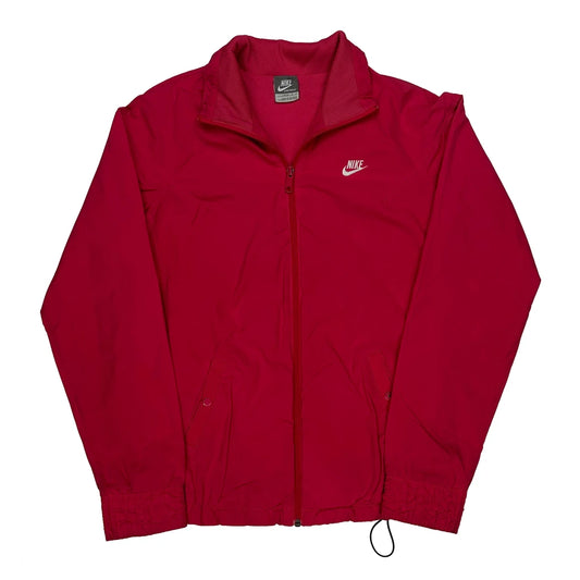 Nike Windbreaker - Large Red Polyester