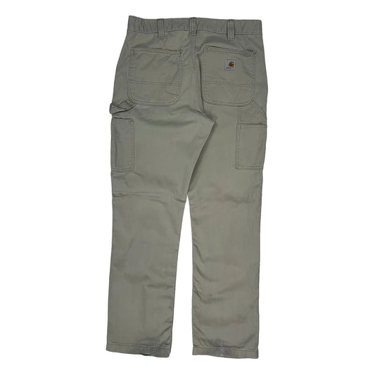 Relaxed Fit Carhartt Cargo Carpenter Trousers - 32W 32L Beige Cotton