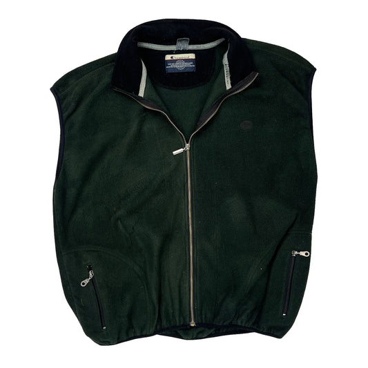 Champion Fleece Vest - XL Green Polyester
