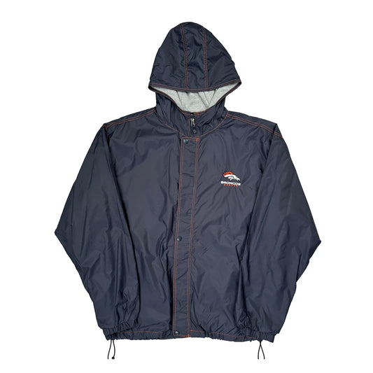 Broncos Dunbrooke Football Windbreaker - XL Navy Polyester