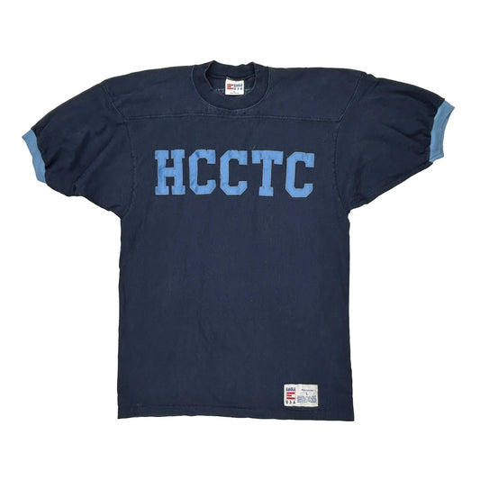 Hcctc Eagle USa Single Stitch Jersey - Large Blue Cotton
